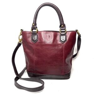 Tignanello 2-Tone Brown Leather Bag